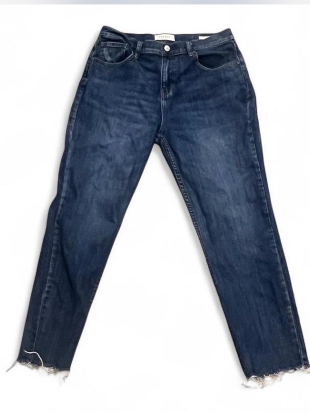 PacSun Women's Dark Indigo Raw Hem Cropped Jeans